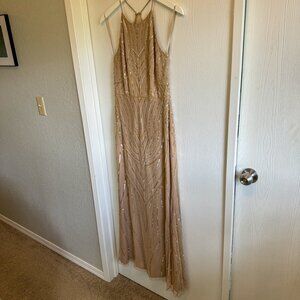 Art Deco Beaded Bridesmaid Dress - Size 2
